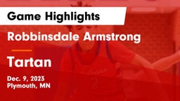 Robbinsdale Armstrong  vs Tartan  Game Highlights - Dec. 9, 2023