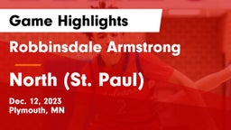 Robbinsdale Armstrong  vs North (St. Paul)  Game Highlights - Dec. 12, 2023