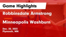 Robbinsdale Armstrong  vs Minneapolis Washburn  Game Highlights - Dec. 20, 2023