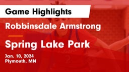 Robbinsdale Armstrong  vs Spring Lake Park  Game Highlights - Jan. 10, 2024