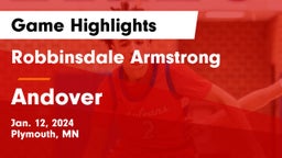 Robbinsdale Armstrong  vs Andover  Game Highlights - Jan. 12, 2024