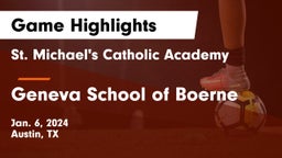 St. Michael's Catholic Academy vs Geneva School of Boerne Game Highlights - Jan. 6, 2024