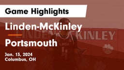 Linden-McKinley  vs Portsmouth  Game Highlights - Jan. 13, 2024