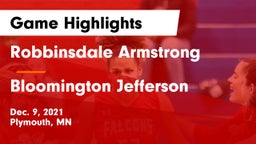 Robbinsdale Armstrong  vs Bloomington Jefferson  Game Highlights - Dec. 9, 2021
