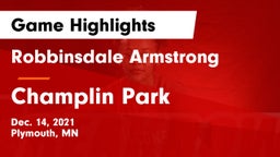 Robbinsdale Armstrong  vs Champlin Park  Game Highlights - Dec. 14, 2021