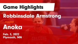 Robbinsdale Armstrong  vs Anoka  Game Highlights - Feb. 3, 2022