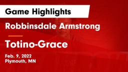 Robbinsdale Armstrong  vs Totino-Grace  Game Highlights - Feb. 9, 2022
