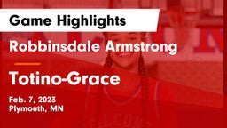 Robbinsdale Armstrong  vs Totino-Grace  Game Highlights - Feb. 7, 2023