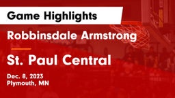 Robbinsdale Armstrong  vs St. Paul Central  Game Highlights - Dec. 8, 2023
