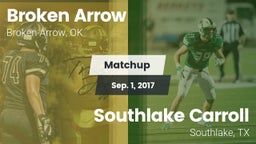 Matchup: Broken Arrow High vs. Southlake Carroll  2017
