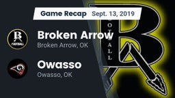 Recap: Broken Arrow  vs. Owasso  2019