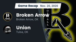 Recap: Broken Arrow  vs. Union  2020
