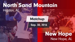 Matchup: North Sand Mountain vs. New Hope  2016