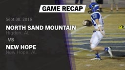 Recap: North Sand Mountain  vs. New Hope  2016