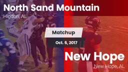 Matchup: North Sand Mountain vs. New Hope  2017