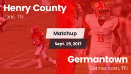 Matchup: Henry County High vs. Germantown  2017