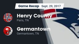 Recap: Henry County  vs. Germantown  2017