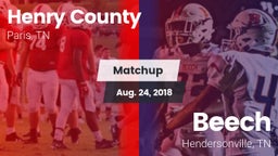 Matchup: Henry County High vs. Beech  2018