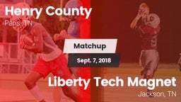 Matchup: Henry County High vs. Liberty Tech Magnet  2018