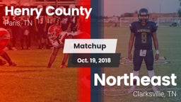 Matchup: Henry County High vs. Northeast  2018