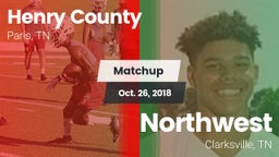 Matchup: Henry County High vs. Northwest  2018