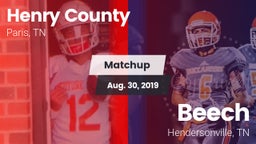Matchup: Henry County High vs. Beech  2019