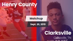 Matchup: Henry County High vs. Clarksville  2019