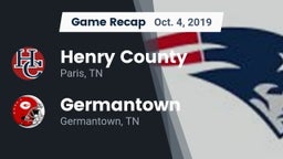 Recap: Henry County  vs. Germantown  2019