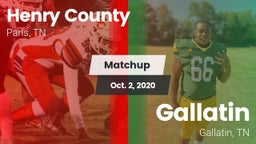 Matchup: Henry County High vs. Gallatin  2020