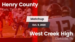 Matchup: Henry County High vs. West Creek High 2020