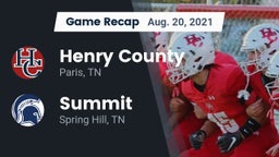 Recap: Henry County  vs. Summit  2021