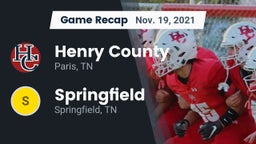 Recap: Henry County  vs. Springfield  2021