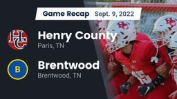 Recap: Henry County  vs. Brentwood  2022