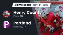 Recap: Henry County  vs. Portland  2022