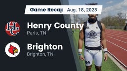 Recap: Henry County  vs. Brighton  2023