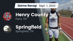 Recap: Henry County  vs. Springfield  2023