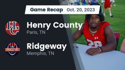 Recap: Henry County  vs. Ridgeway  2023