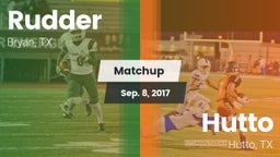 Matchup: Rudder  vs. Hutto  2017