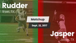 Matchup: Rudder  vs. Jasper  2017
