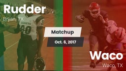 Matchup: Rudder  vs. Waco  2017