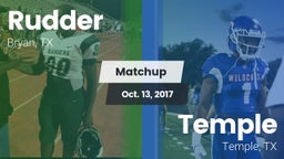 Matchup: Rudder  vs. Temple  2017