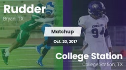 Matchup: Rudder  vs. College Station  2017