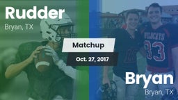 Matchup: Rudder  vs. Bryan  2017