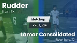 Matchup: Rudder  vs. Lamar Consolidated  2018