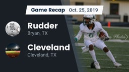 Recap: Rudder  vs. Cleveland  2019