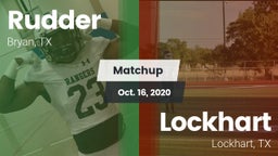 Matchup: Rudder  vs. Lockhart  2020