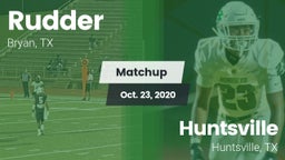 Matchup: Rudder  vs. Huntsville  2020