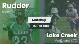 Matchup: Rudder  vs. Lake Creek  2020