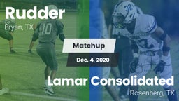 Matchup: Rudder  vs. Lamar Consolidated  2020