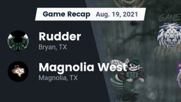 Recap: Rudder  vs. Magnolia West  2021